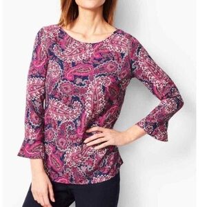Talbots Paisley Blouse